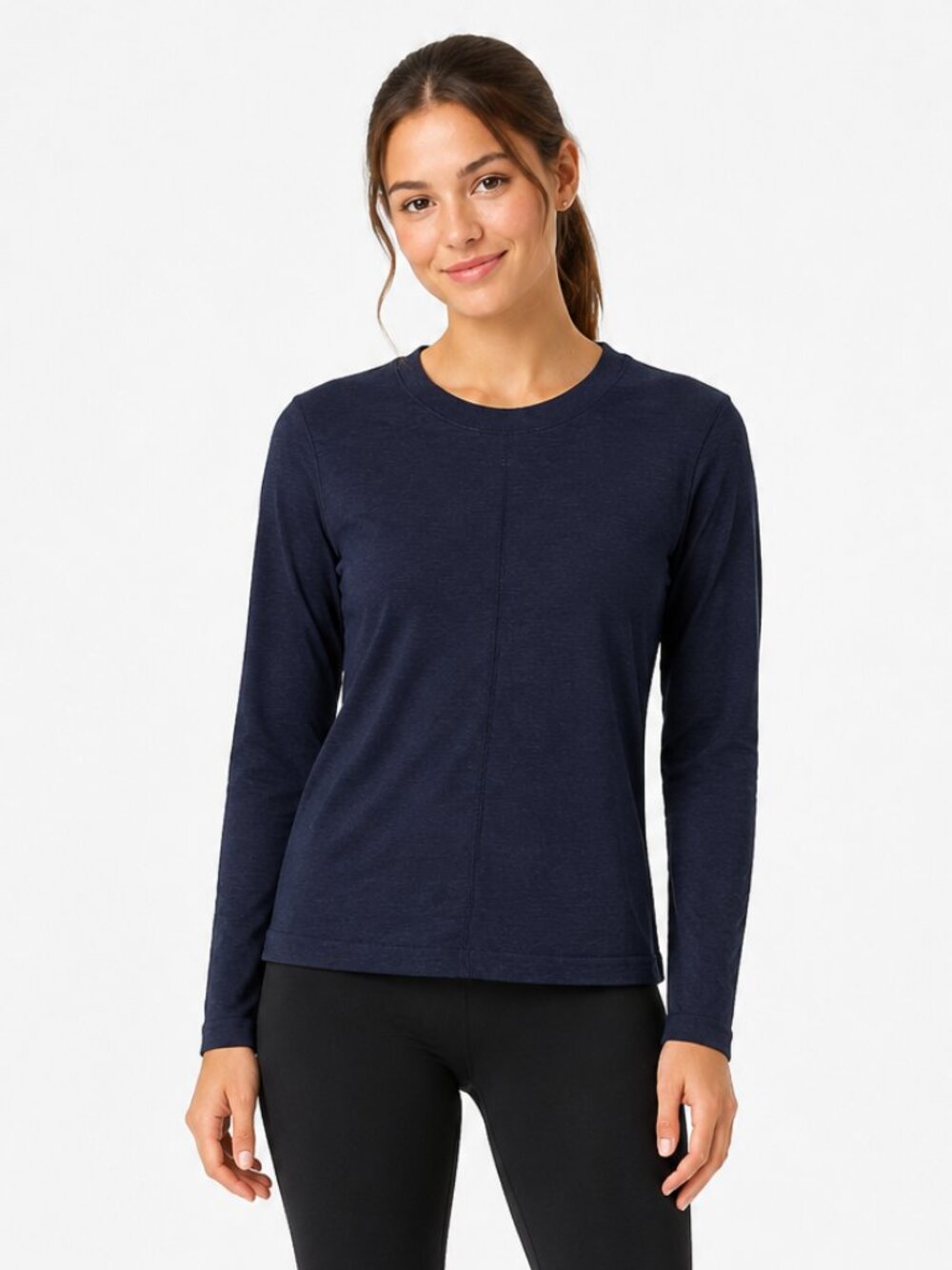 Athleta Ascent Seamless Merino Wool Top M
